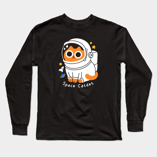 Space Catdet Long Sleeve T-Shirt by obinsun